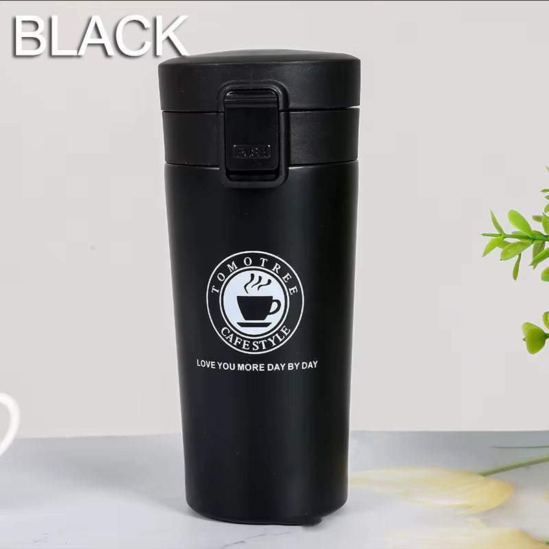 0.5L Thermal Mug Double Wall 304 Stainless Steel Coffee Cup Vacuum Flask Thermos Water Bottle Tea Coffee Leak-Proof Thermos Mug
